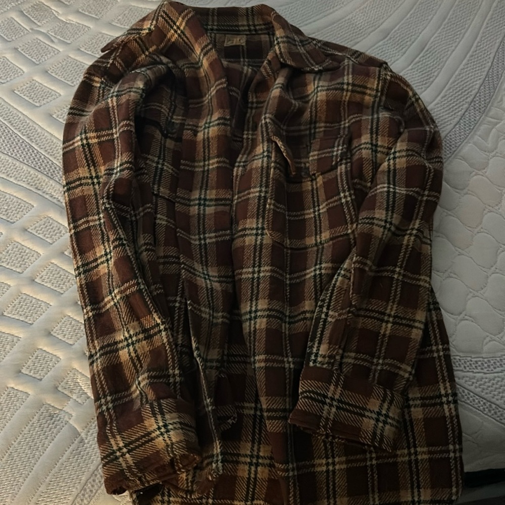 Vintage brown flannel